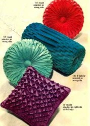 9855 5244 SIMPLICITY SHAPE SMOCK PILLOWS PILLOW COVER BOLSTER PATTERN